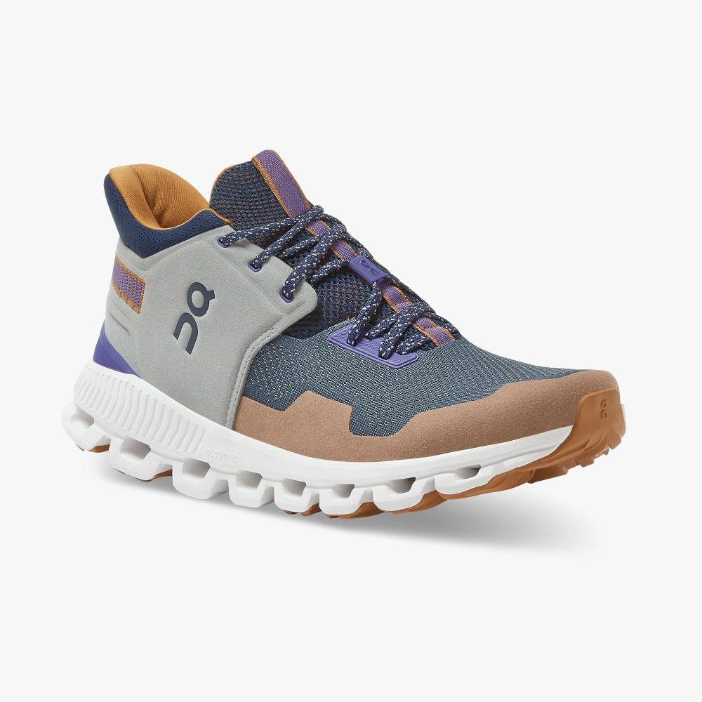 Løp inn i eventyret: ON Cloud Hi Edge - Sand/Brown, Sveits salg! Komfort og stil for enhver tur.